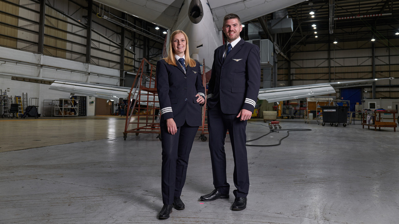 West Atlantic cargo aircraft on the tarmac, symbolising enhanced global connectivity with Three Business's 5G network.