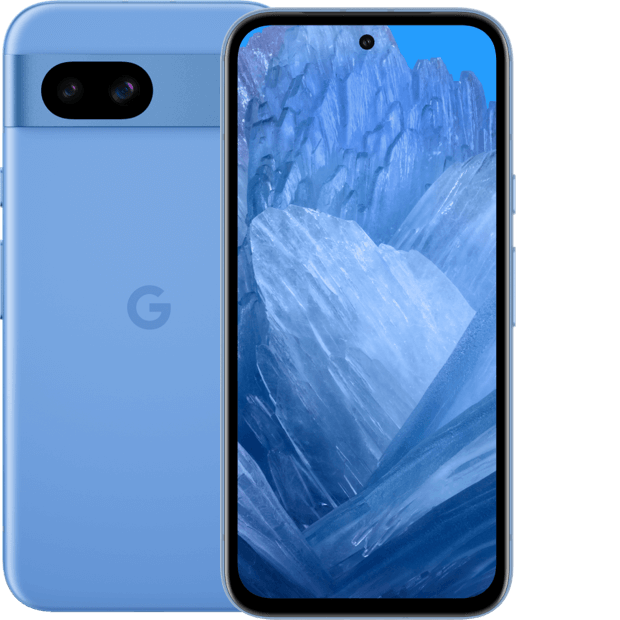 Google Pixel 8a front and back